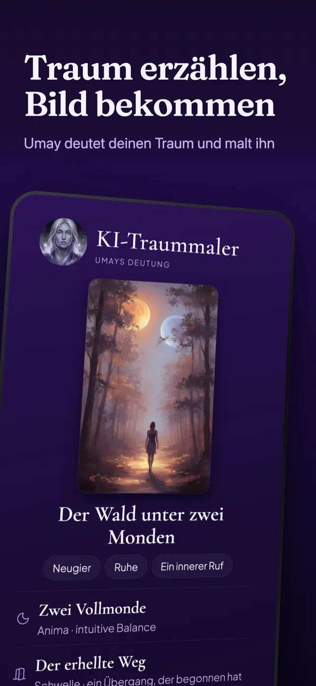 Bildschirm Traummaler: das Bild aus einem erzählten Traum.