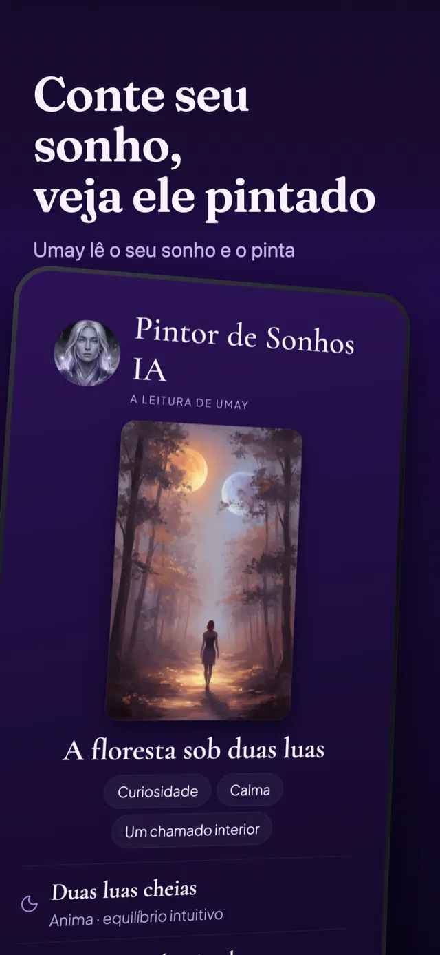 Tela do Pintor de Sonhos: o quadro criado a partir de um sonho contado.